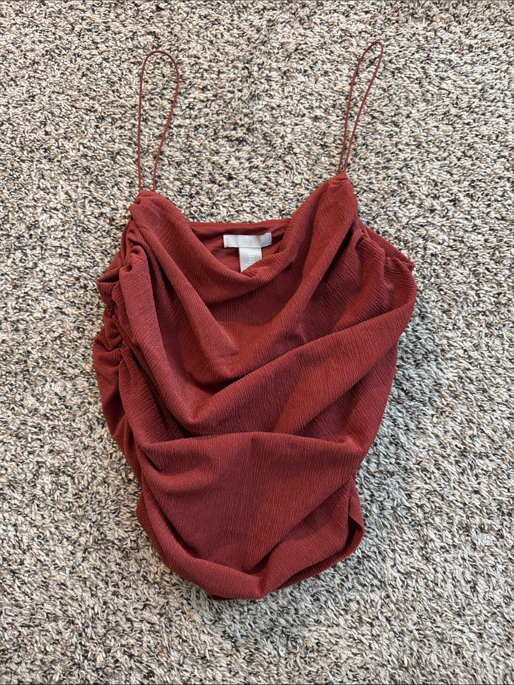 H&M Rust Red Cowl Neck Tank